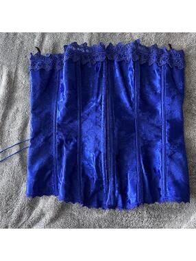 Frederick's of Hollywood Women's Blue Corset Size 36